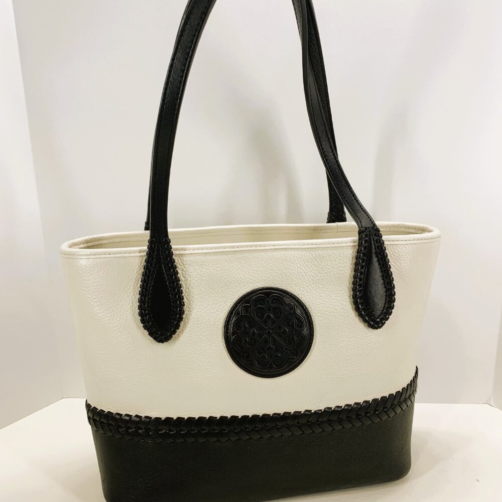 New Brighton Purse - H35853 Julia BLK/WHT Ferrara - Picture 2 of 7